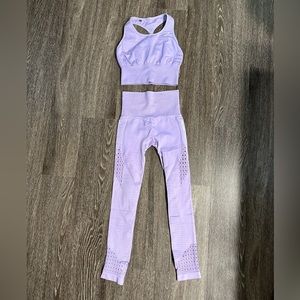 Gymshark Energy Seemless Set in Lavender XS